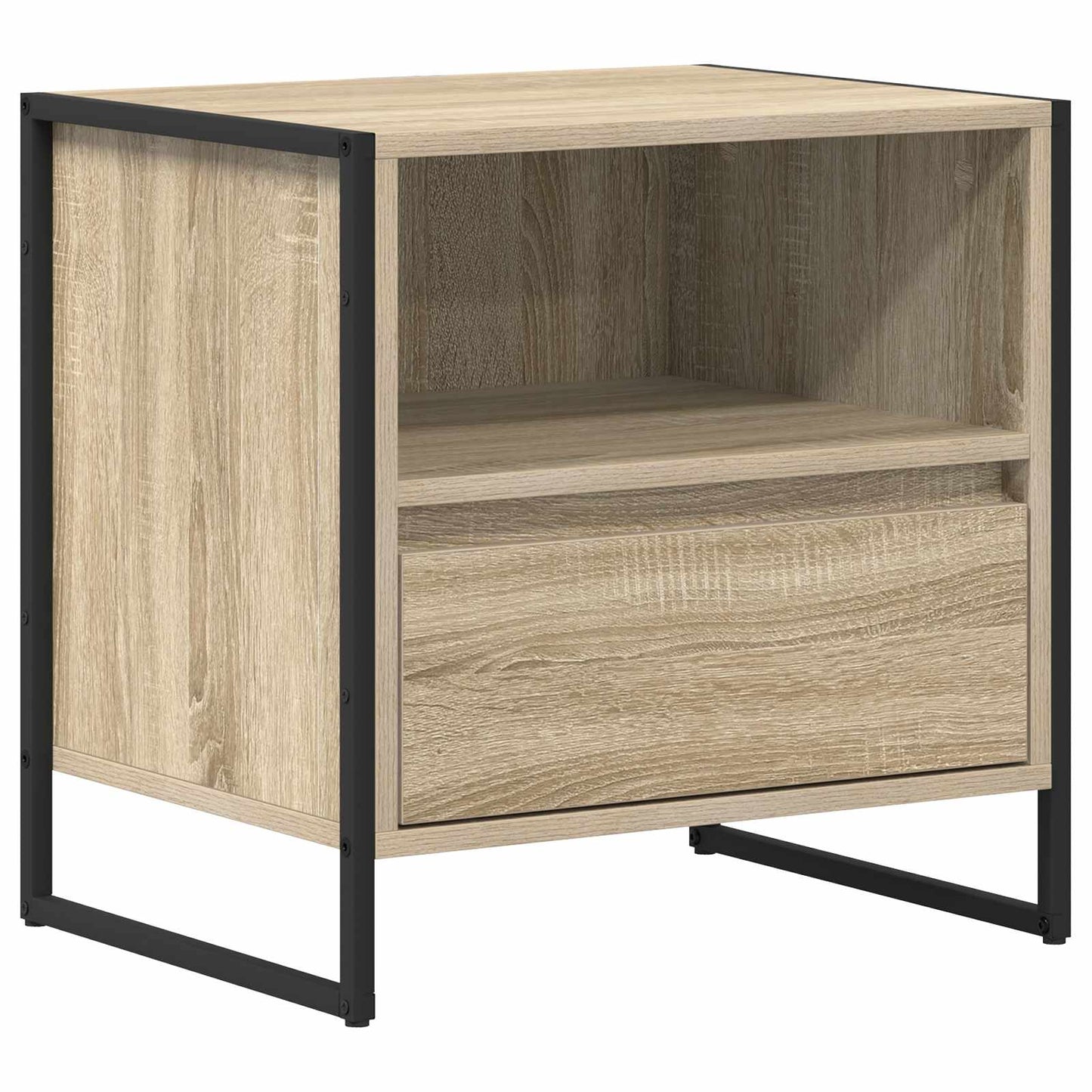 Nachtkastje met lade Sonoma 50 x 39,5 x 50 cm Bewerkt hout