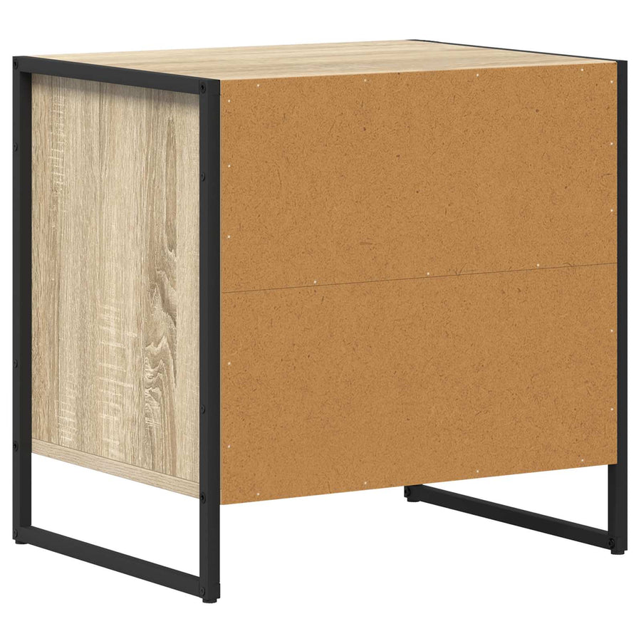 Nachtkastje met lade Sonoma 50 x 39,5 x 50 cm Bewerkt hout