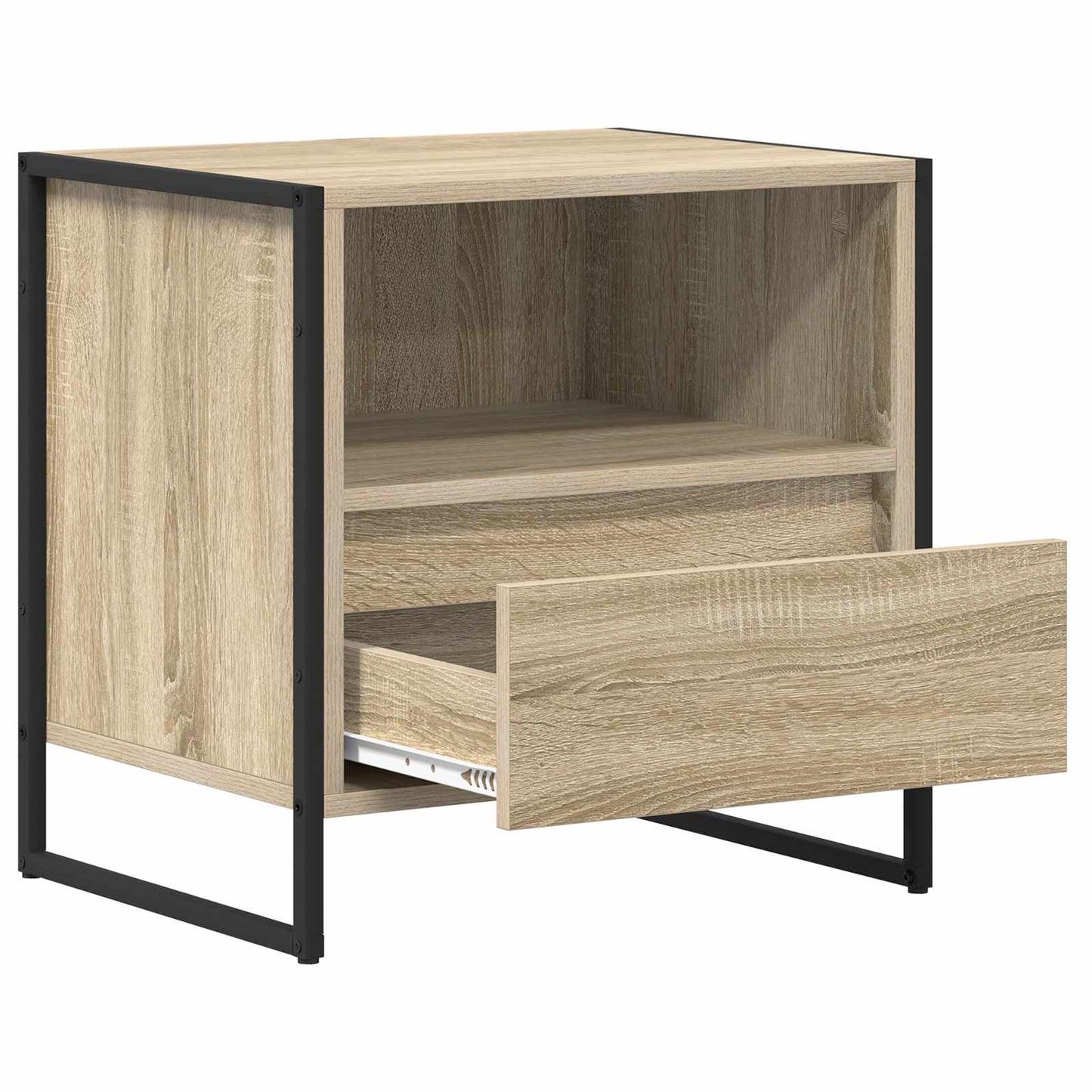 Nachtkastje met lade Sonoma 50 x 39,5 x 50 cm Bewerkt hout