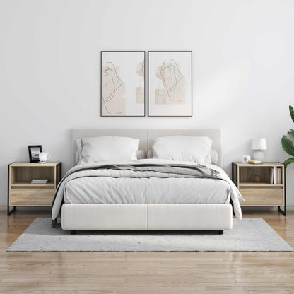 Nachtkastje 2 pcs Sonoma 50 x 39,5 x 50 cm Bewerkt hout