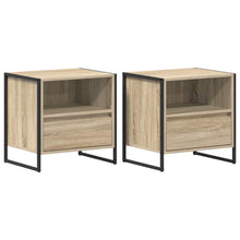 Nachtkastje 2 pcs Sonoma 50 x 39,5 x 50 cm Bewerkt hout