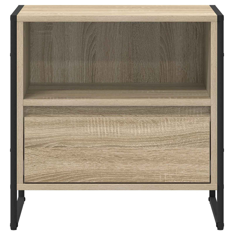 Nachtkastje 2 pcs Sonoma 50 x 39,5 x 50 cm Bewerkt hout