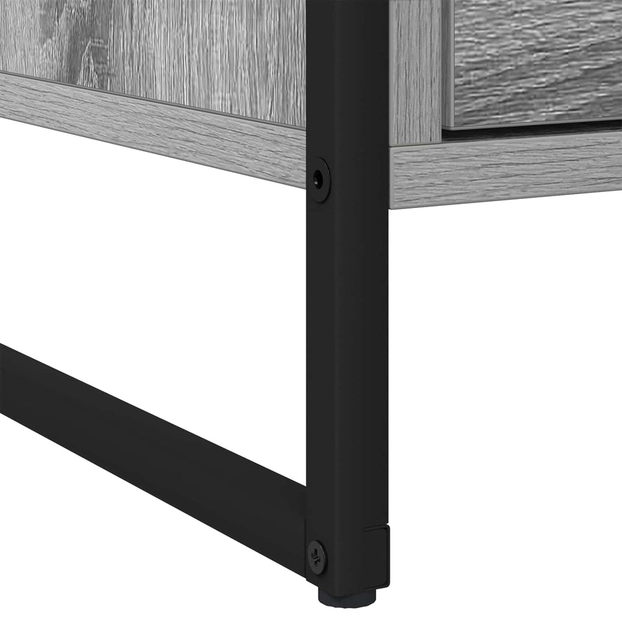 Nachtkastje Grijs Sonoma 50 x 39,5 x 50 cm Bewerkt hout
