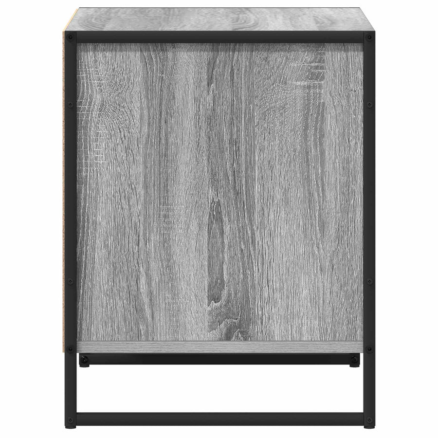 Nachtkastje Grijs Sonoma 50 x 39,5 x 50 cm Bewerkt hout