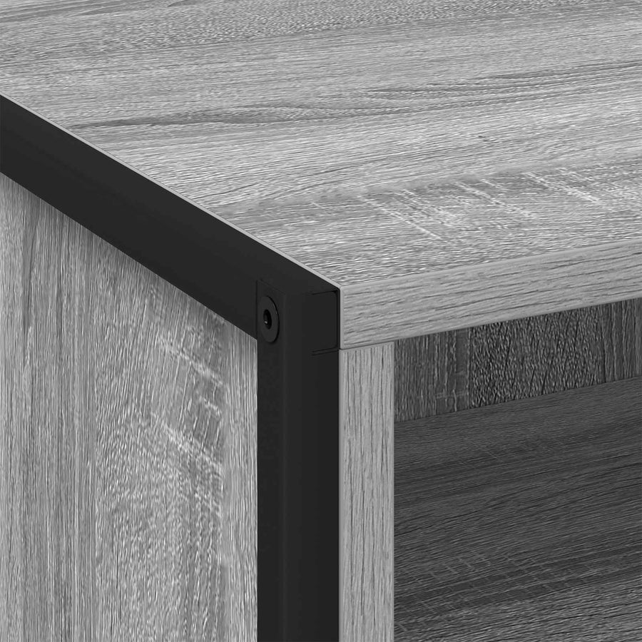 Nachtkastje 2 pcs Grijs Sonoma 50 x 39,5 x 50 cm Bewerkt hout