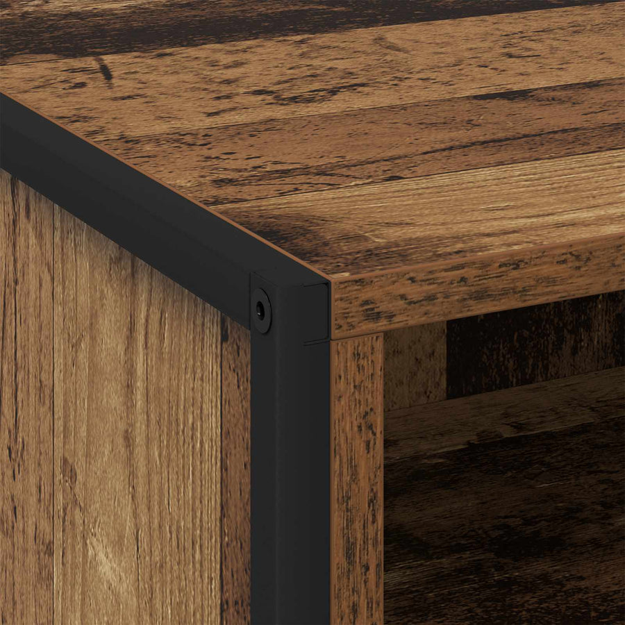 Nachtkastje 2 pcs Oud Hout 50 x 39,5 x 50 cm Bewerkt hout