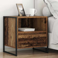 Nachtkastje 2 pcs Oud Hout 50 x 39,5 x 50 cm Bewerkt hout