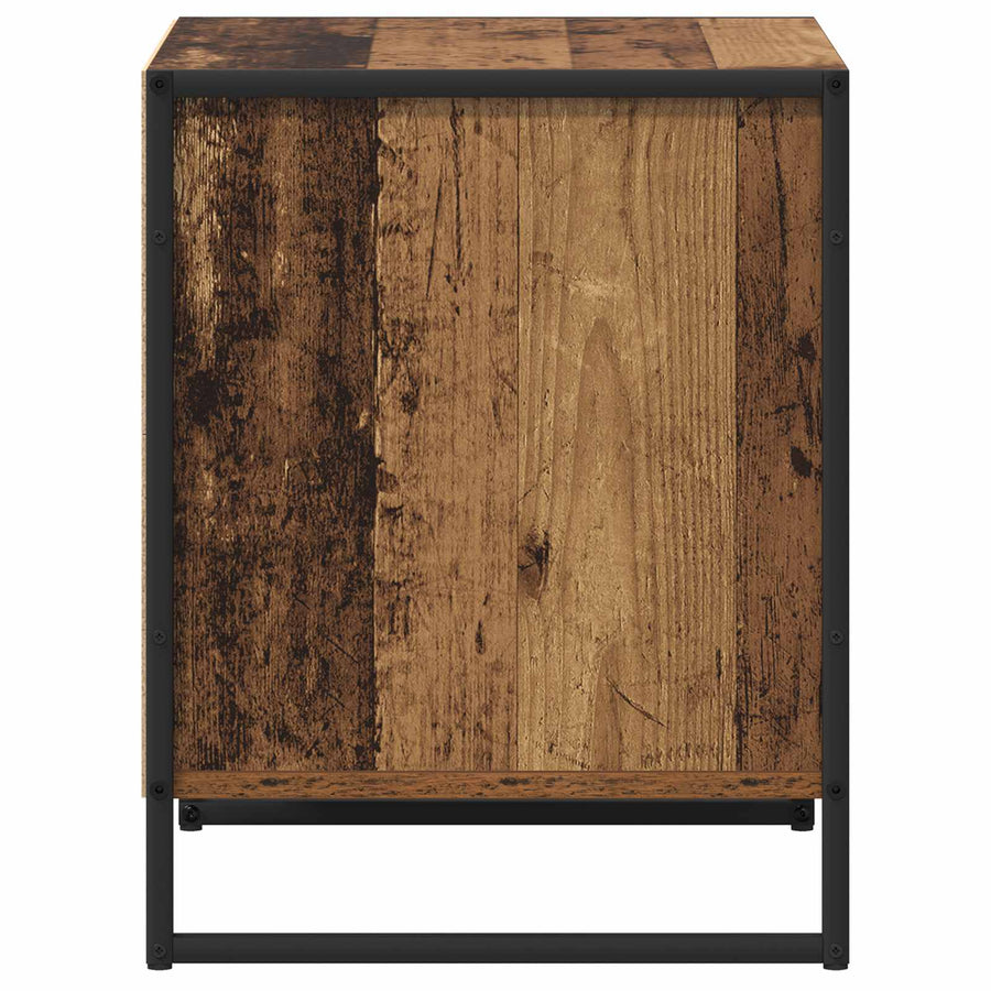 Nachtkastje 2 pcs Oud Hout 50 x 39,5 x 50 cm Bewerkt hout