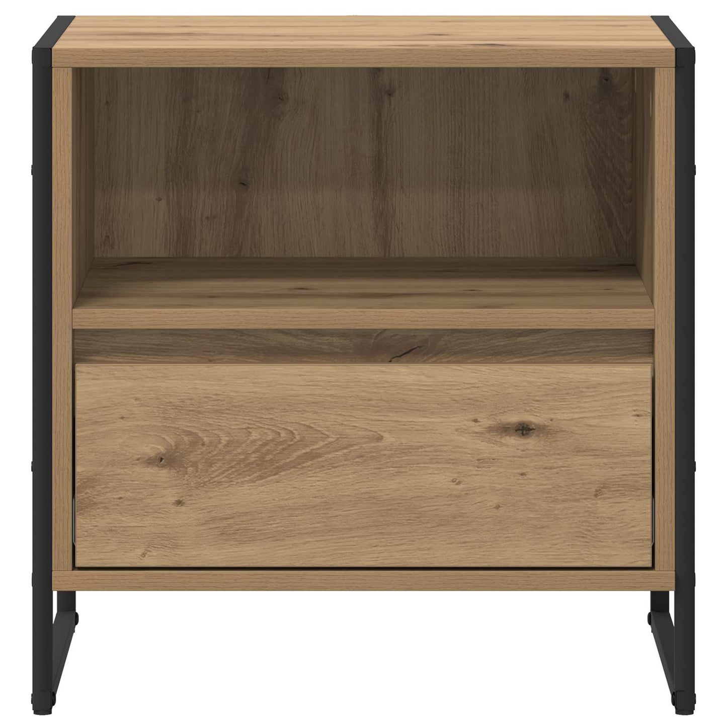 Nachtkastje Ambachtelijk eiken 50 x 39,5 x 50 cm Bewerkt hout