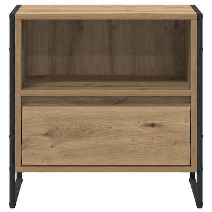 Nachtkastje Ambachtelijk eiken 50 x 39,5 x 50 cm Bewerkt hout