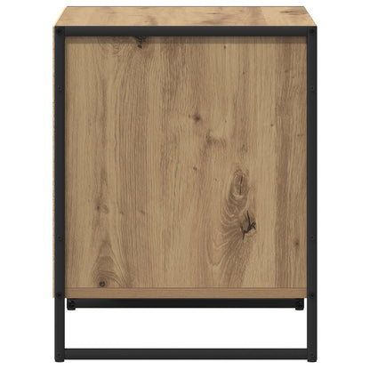 Nachtkastje Ambachtelijk eiken 50 x 39,5 x 50 cm Bewerkt hout