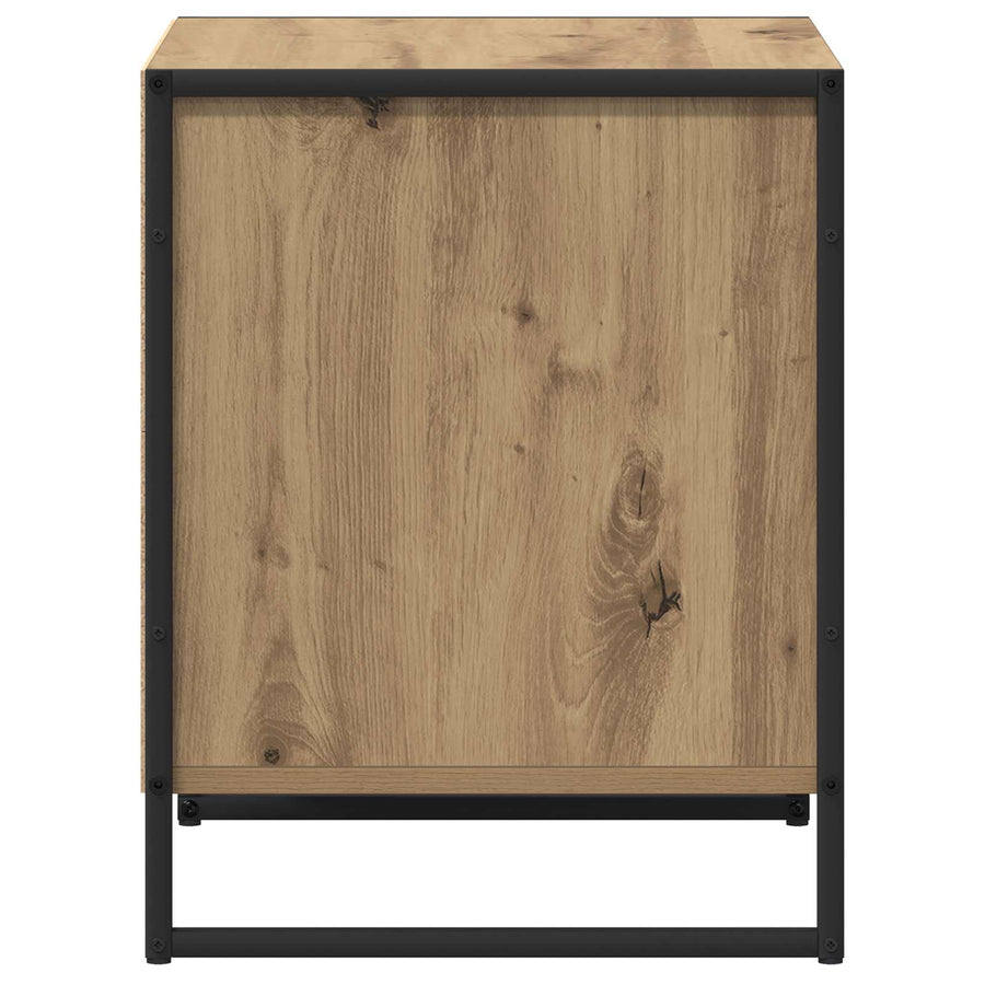 Nachtkastje met lade 2 pcs Ambachtelijk eiken 50 x 39,5 x 50 cm