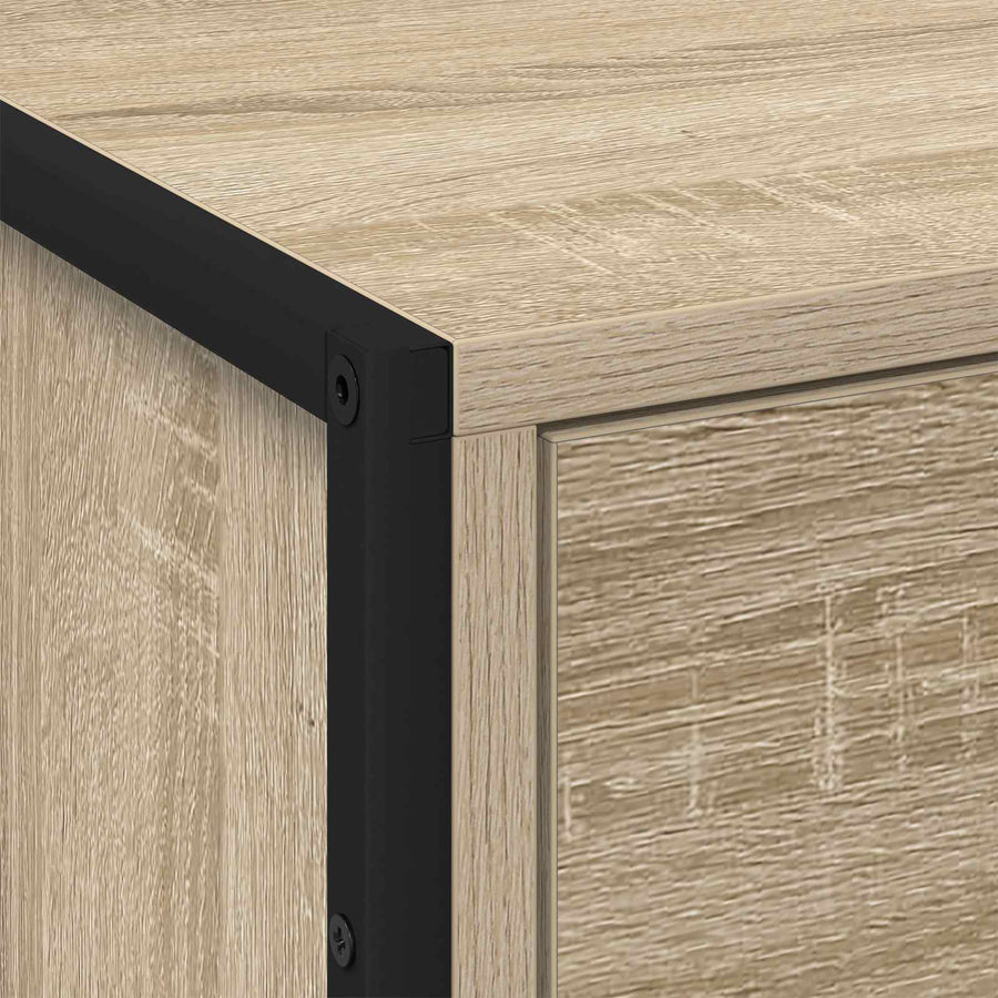 Nachtkastje met lade Sonoma 50 x 39,5 x 50 cm Bewerkt hout