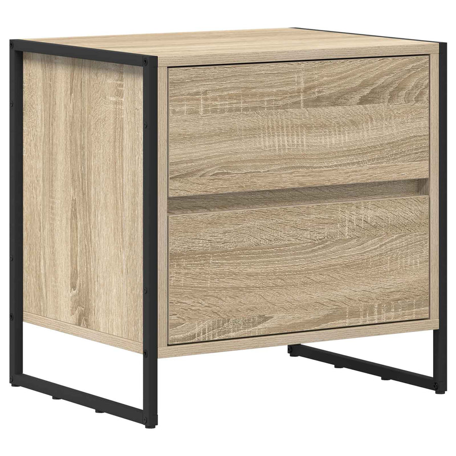 Nachtkastje met lade Sonoma 50 x 39,5 x 50 cm Bewerkt hout
