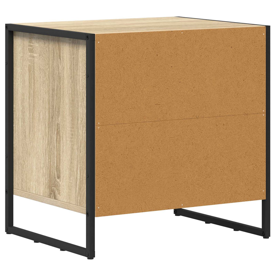Nachtkastje met lade Sonoma 50 x 39,5 x 50 cm Bewerkt hout