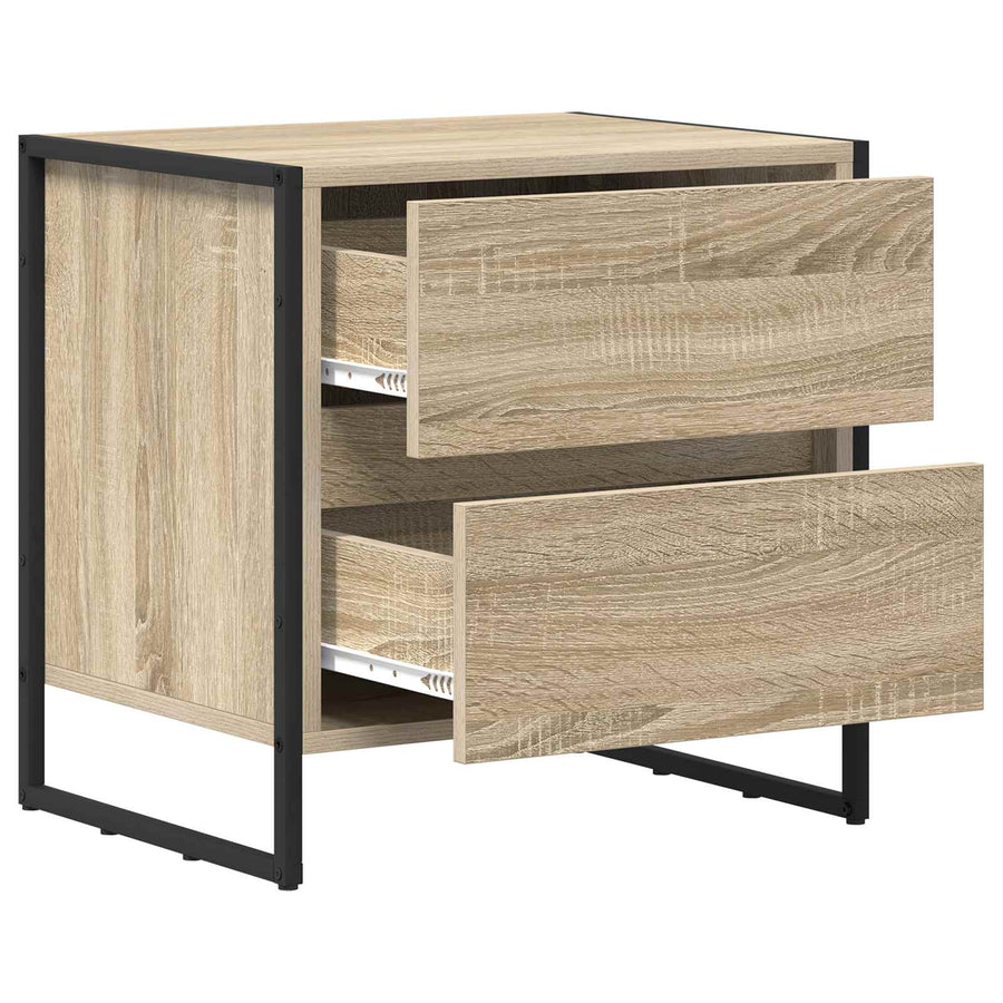 Nachtkastje met lade Sonoma 50 x 39,5 x 50 cm Bewerkt hout