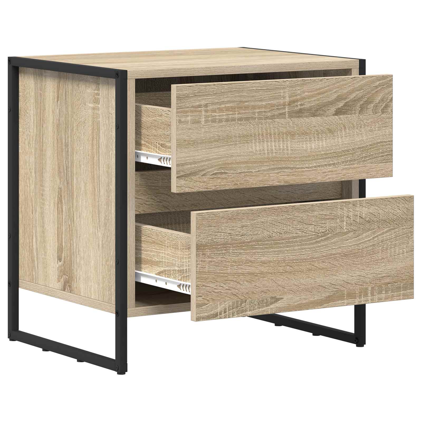 Nachtkastje 2 pcs Sonoma 50 x 39,5 x 50 cm Bewerkt hout