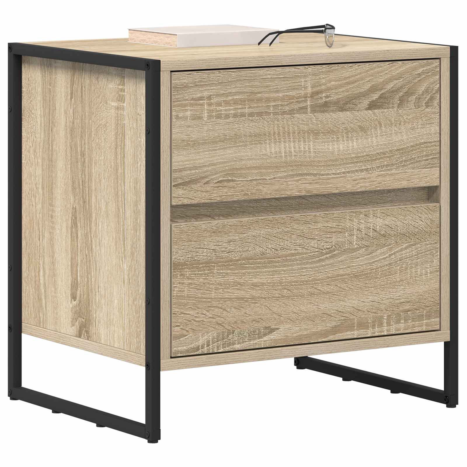 Nachtkastje 2 pcs Sonoma 50 x 39,5 x 50 cm Bewerkt hout