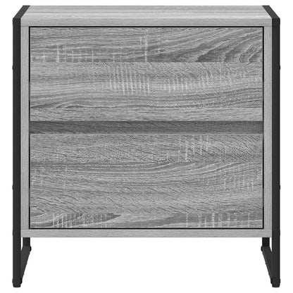 Nachtkastje Grijs Sonoma 50 x 39,5 x 50 cm Bewerkt hout