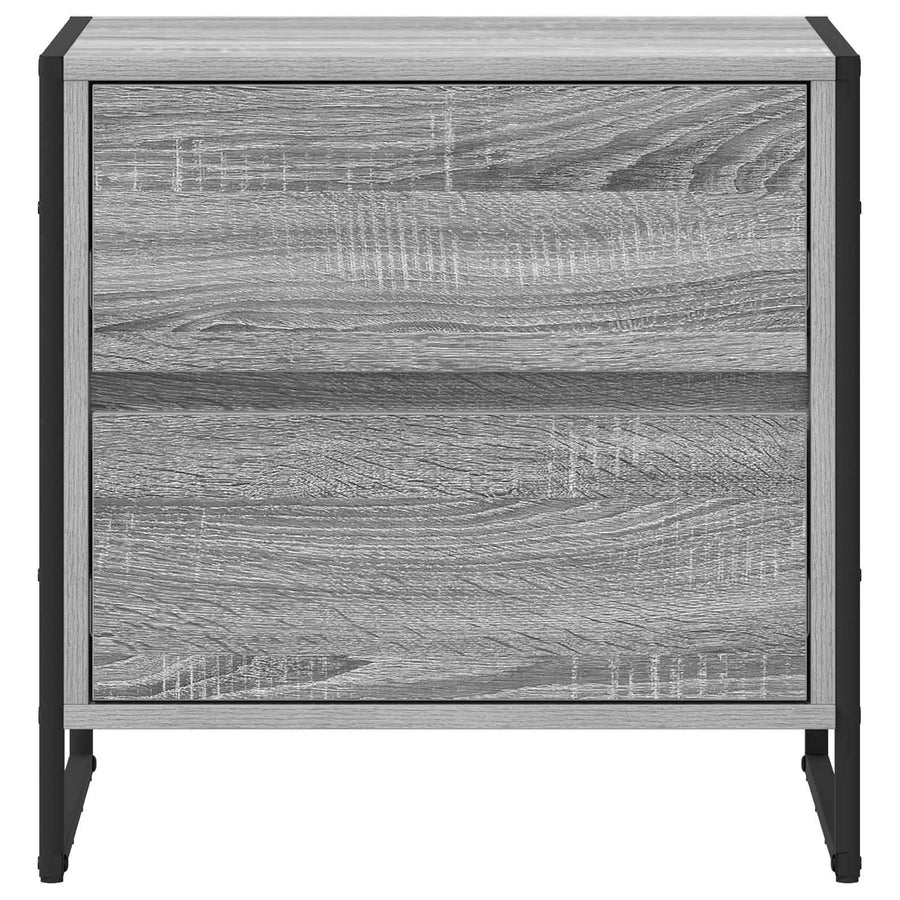 Nachtkastje Grijs Sonoma 50 x 39,5 x 50 cm Bewerkt hout