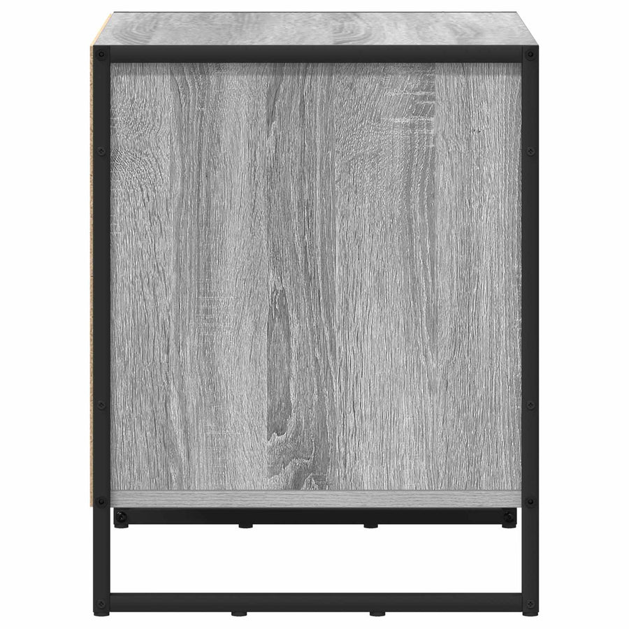Nachtkastje Grijs Sonoma 50 x 39,5 x 50 cm Bewerkt hout