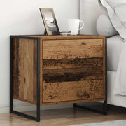 Nachtkastje 50x39.5x50 cm bewerkt hout lade