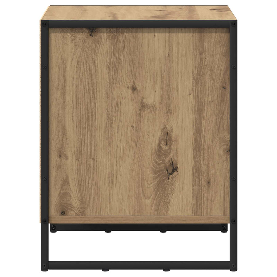 Nachtkastje met lade 2 pcs Ambachtelijk eiken 50 x 39,5 x 50 cm