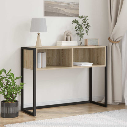 Bijzettafel met opslag Sonoma 100 x 36 x 75 cm Bewerkt hout