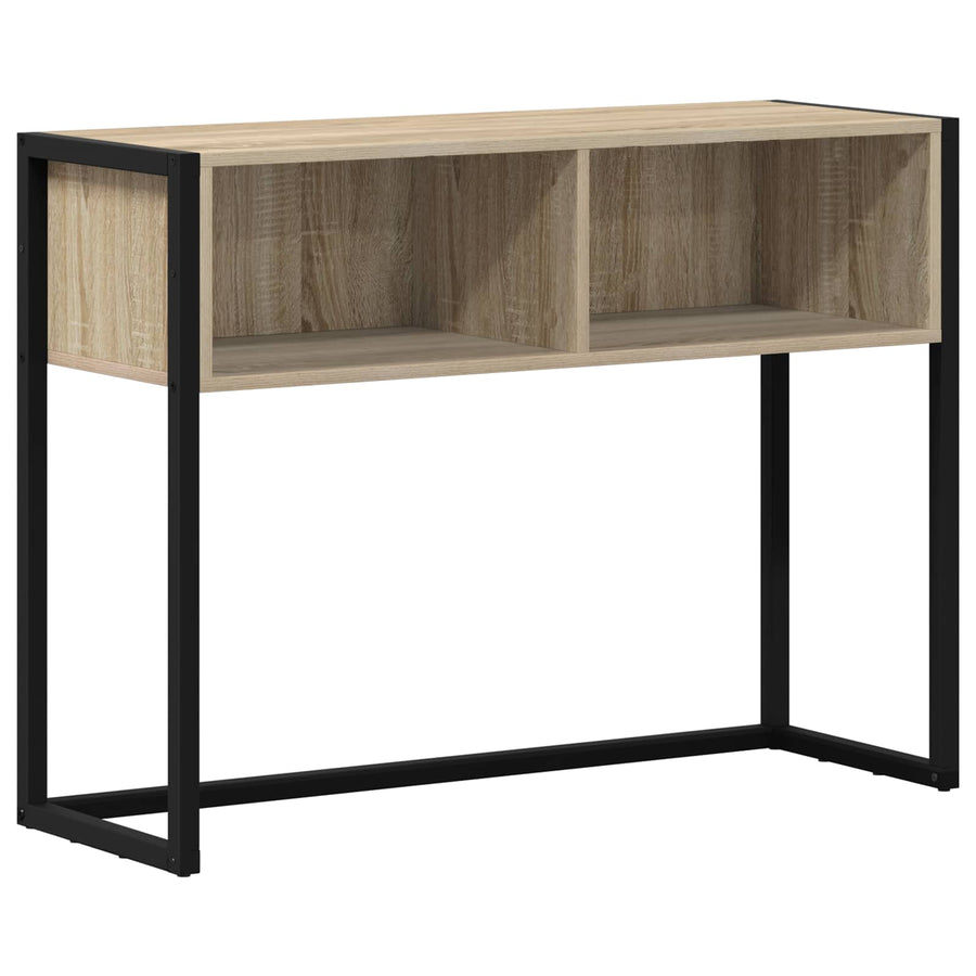 Bijzettafel met opslag Sonoma 100 x 36 x 75 cm Bewerkt hout