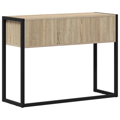 Bijzettafel met opslag Sonoma 100 x 36 x 75 cm Bewerkt hout