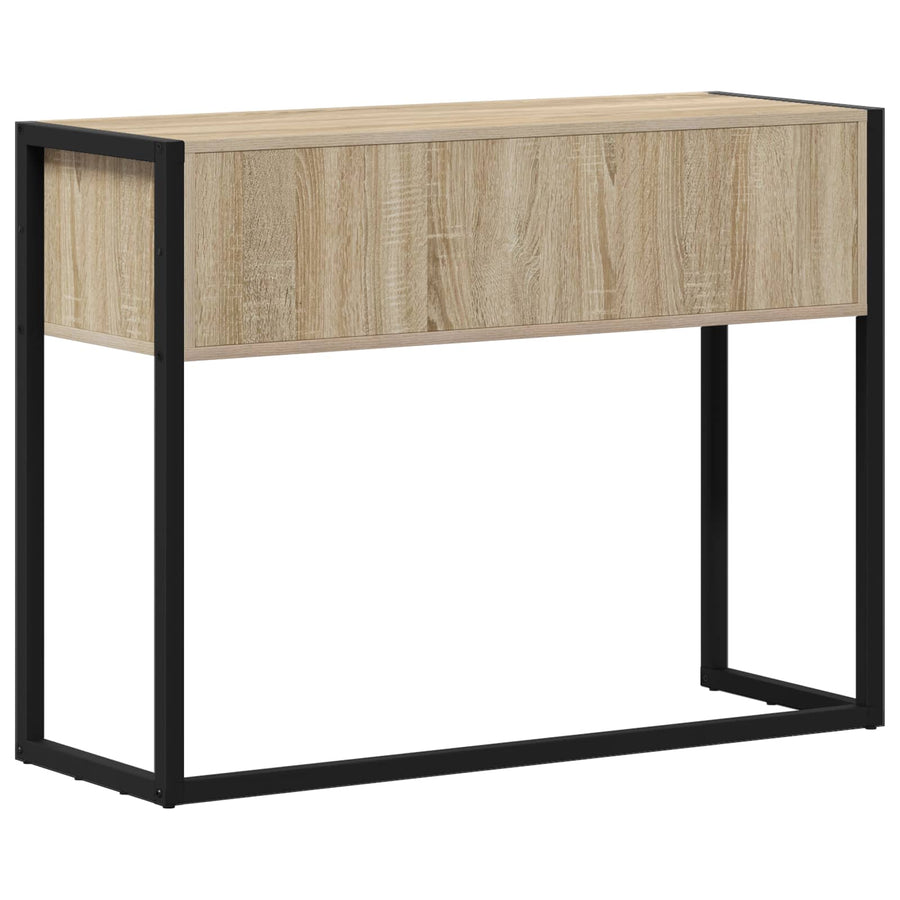 Bijzettafel met opslag Sonoma 100 x 36 x 75 cm Bewerkt hout