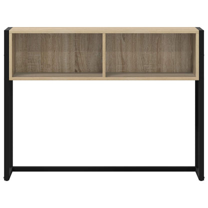 Bijzettafel met opslag Sonoma 100 x 36 x 75 cm Bewerkt hout