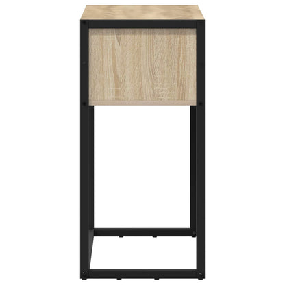 Bijzettafel met opslag Sonoma 100 x 36 x 75 cm Bewerkt hout