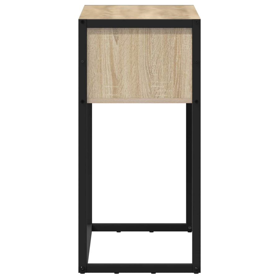 Bijzettafel met opslag Sonoma 100 x 36 x 75 cm Bewerkt hout