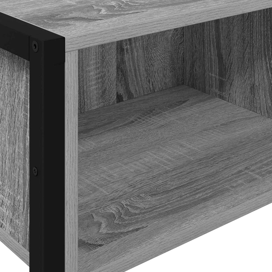 Bijzettafel Grijs Sonoma 100 x 36 x 75 cm Bewerkt hout