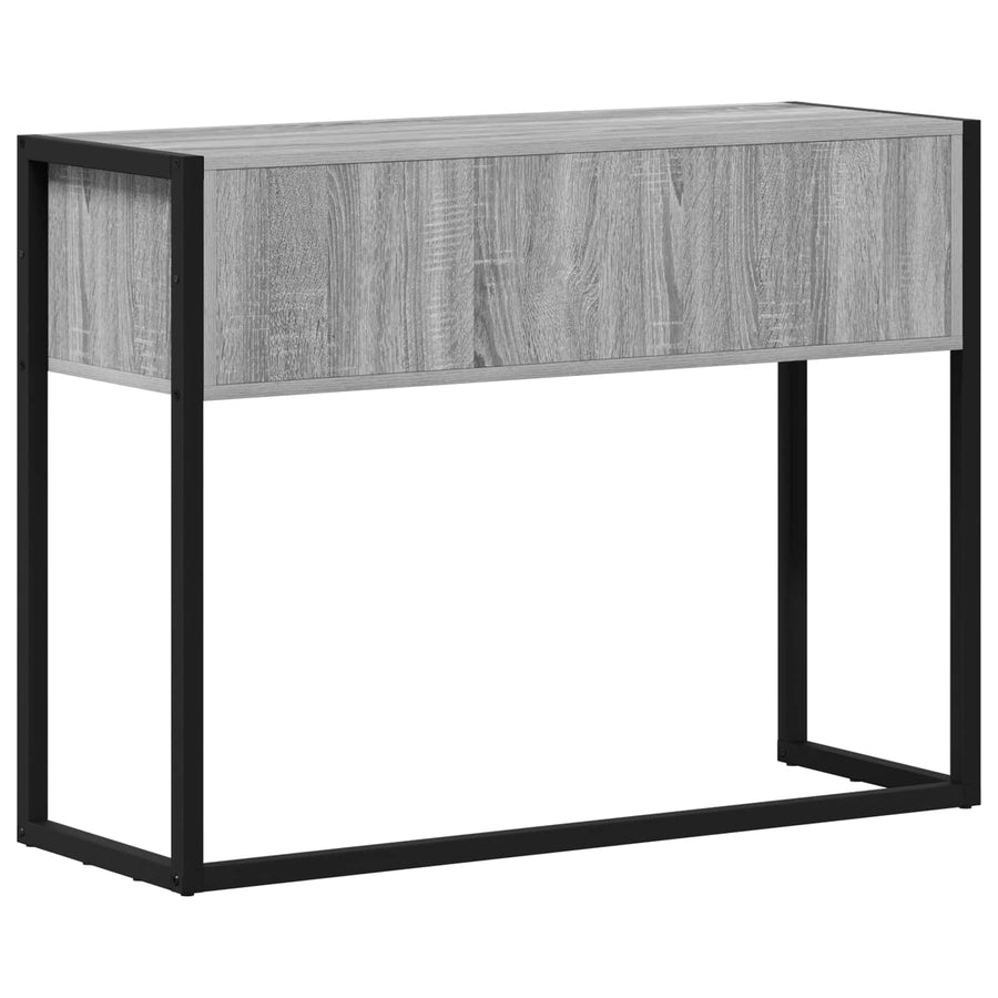 Bijzettafel Grijs Sonoma 100 x 36 x 75 cm Bewerkt hout