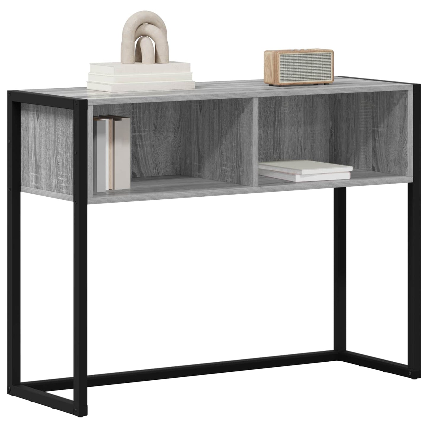 Bijzettafel Grijs Sonoma 100 x 36 x 75 cm Bewerkt hout