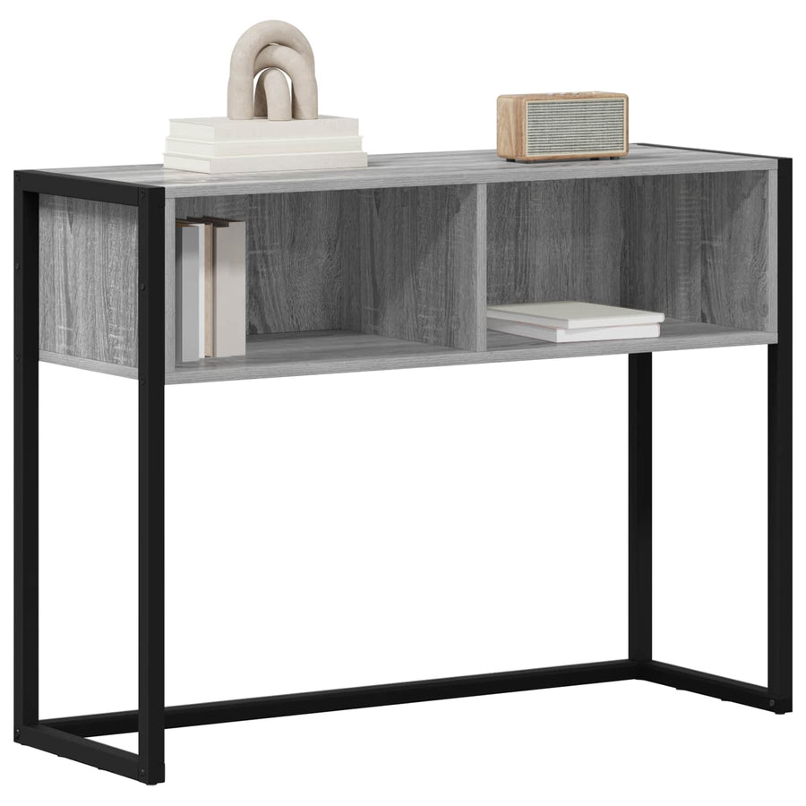 Bijzettafel Grijs Sonoma 100 x 36 x 75 cm Bewerkt hout
