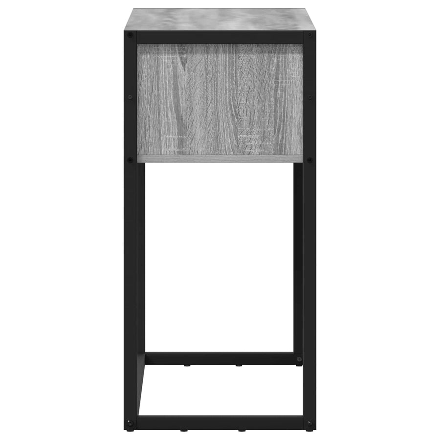 Bijzettafel Grijs Sonoma 100 x 36 x 75 cm Bewerkt hout