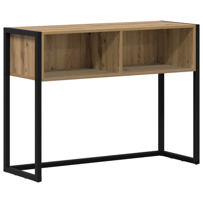 Bijzettafel Ambachtelijk eiken 100 x 36 x 75 cm Bewerkt hout