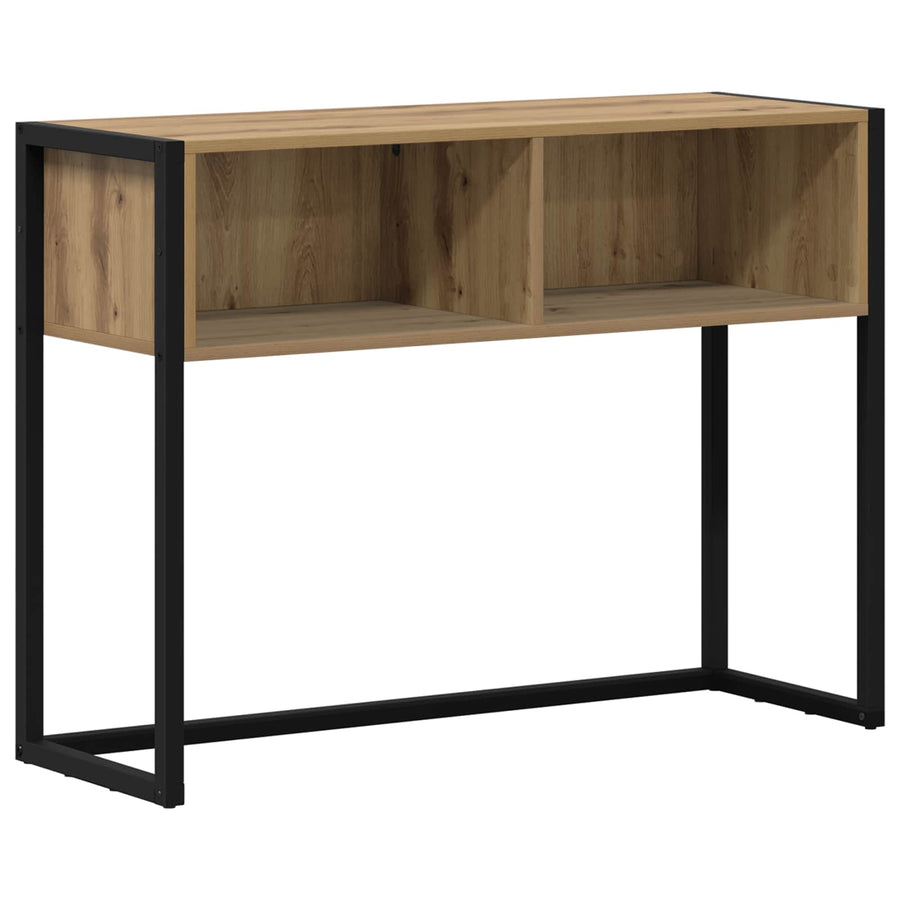 Bijzettafel Ambachtelijk eiken 100 x 36 x 75 cm Bewerkt hout