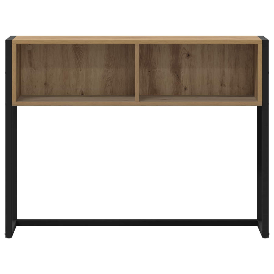 Bijzettafel Ambachtelijk eiken 100 x 36 x 75 cm Bewerkt hout