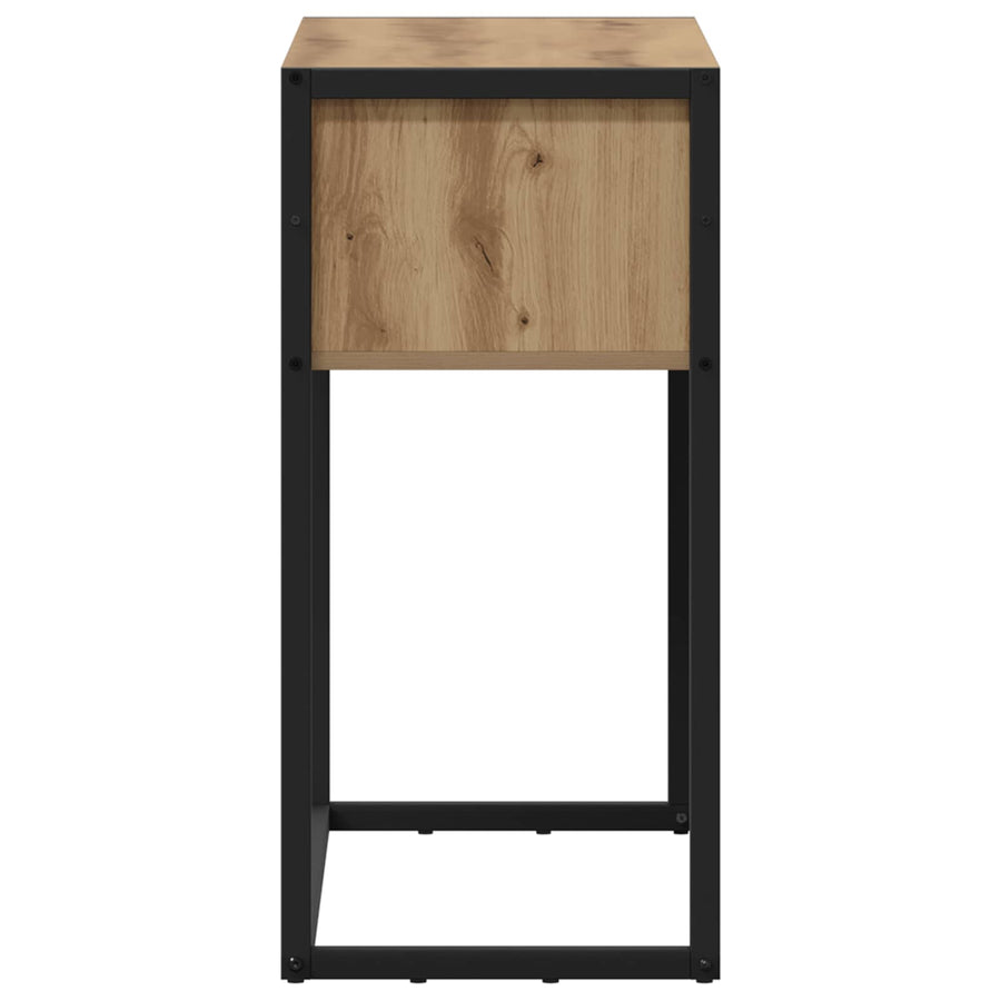 Bijzettafel Ambachtelijk eiken 100 x 36 x 75 cm Bewerkt hout