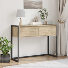 Bijzettafel met lade Sonoma 100 x 36 x 75 cm Bewerkt hout
