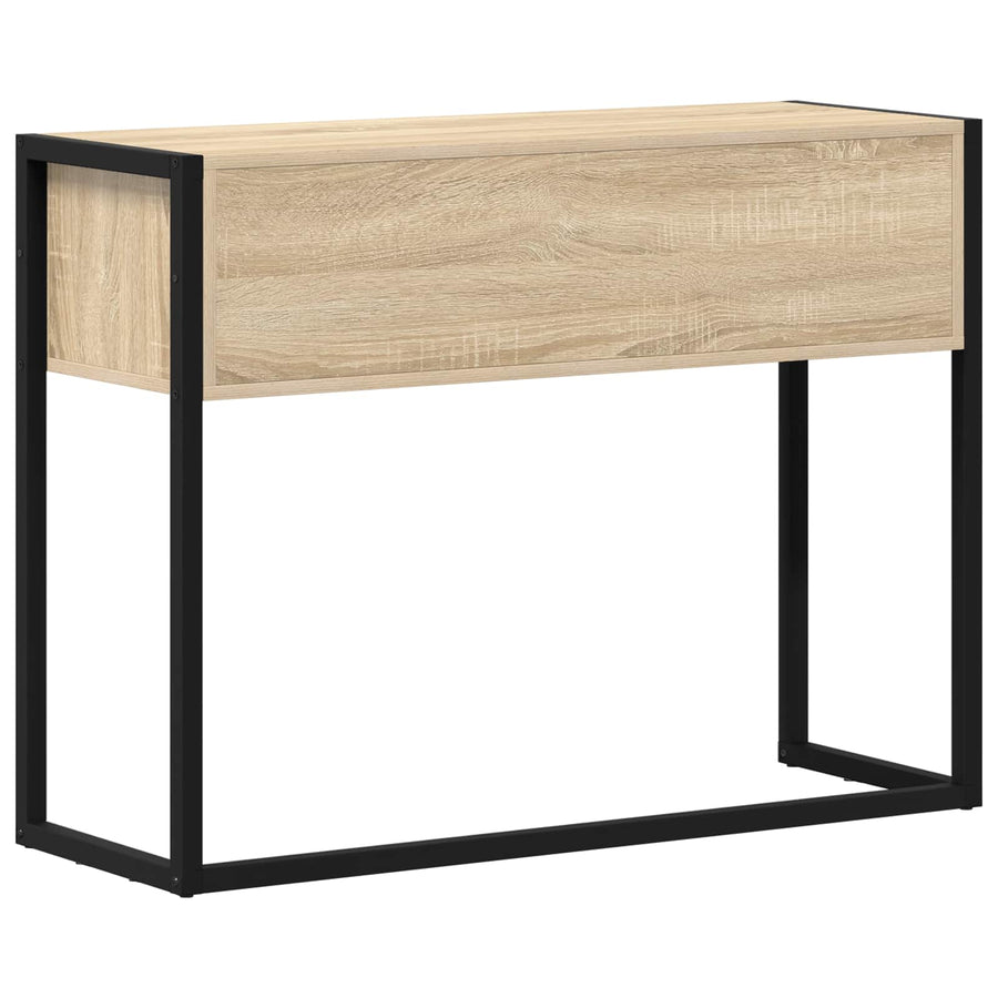 Bijzettafel met lade Sonoma 100 x 36 x 75 cm Bewerkt hout