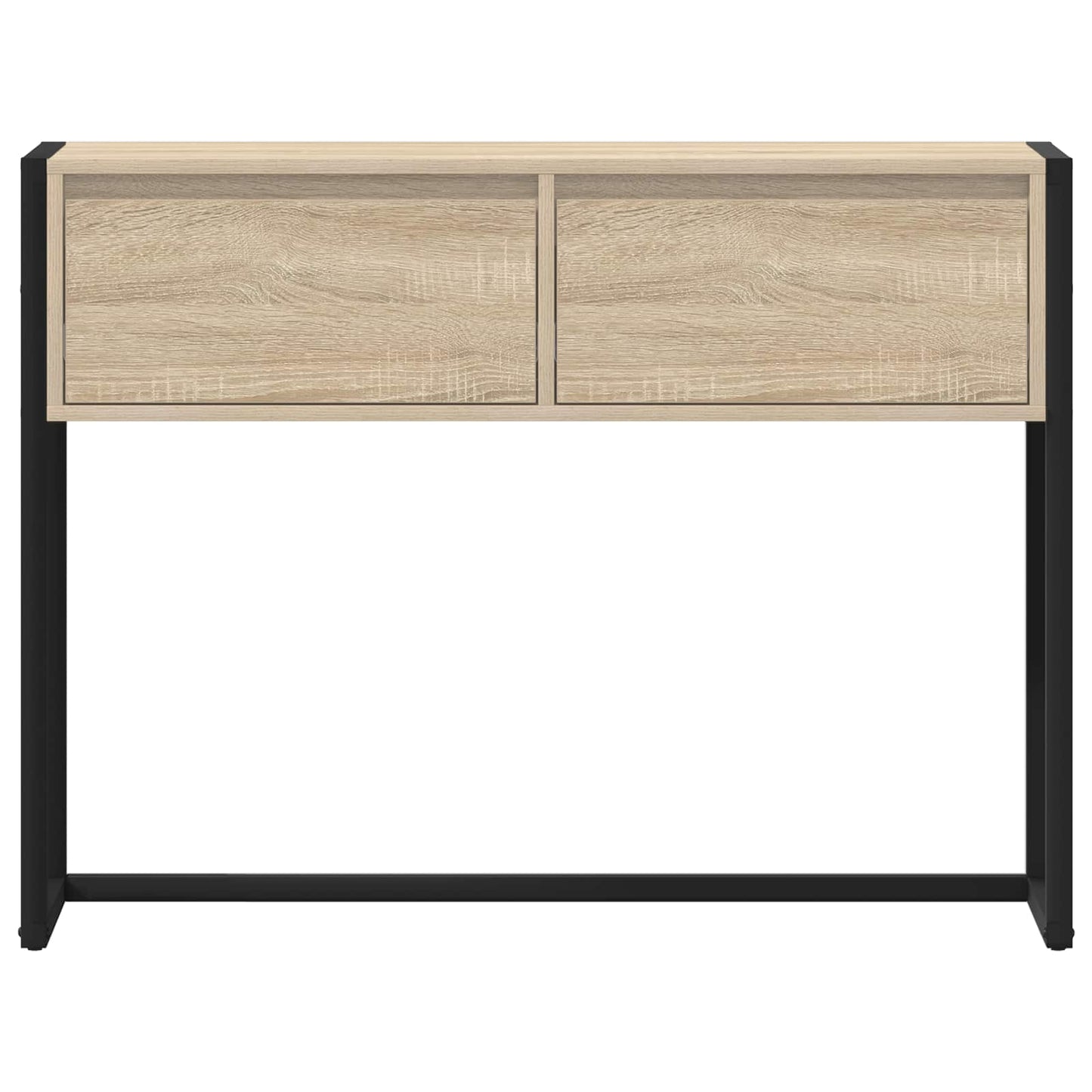 Bijzettafel met lade Sonoma 100 x 36 x 75 cm Bewerkt hout