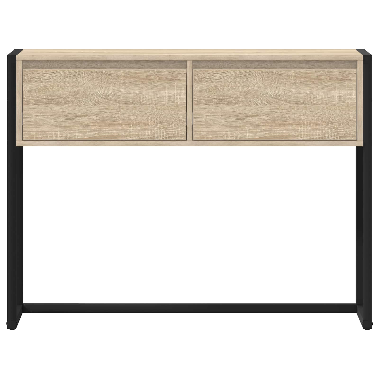 Bijzettafel met lade Sonoma 100 x 36 x 75 cm Bewerkt hout
