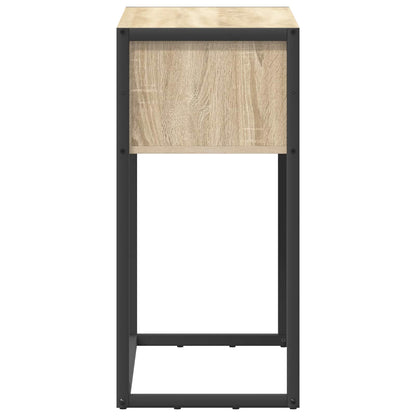 Bijzettafel met lade Sonoma 100 x 36 x 75 cm Bewerkt hout