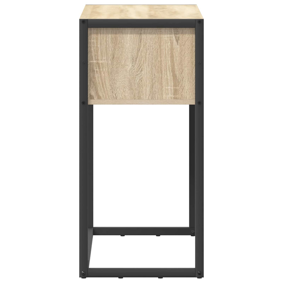Bijzettafel met lade Sonoma 100 x 36 x 75 cm Bewerkt hout