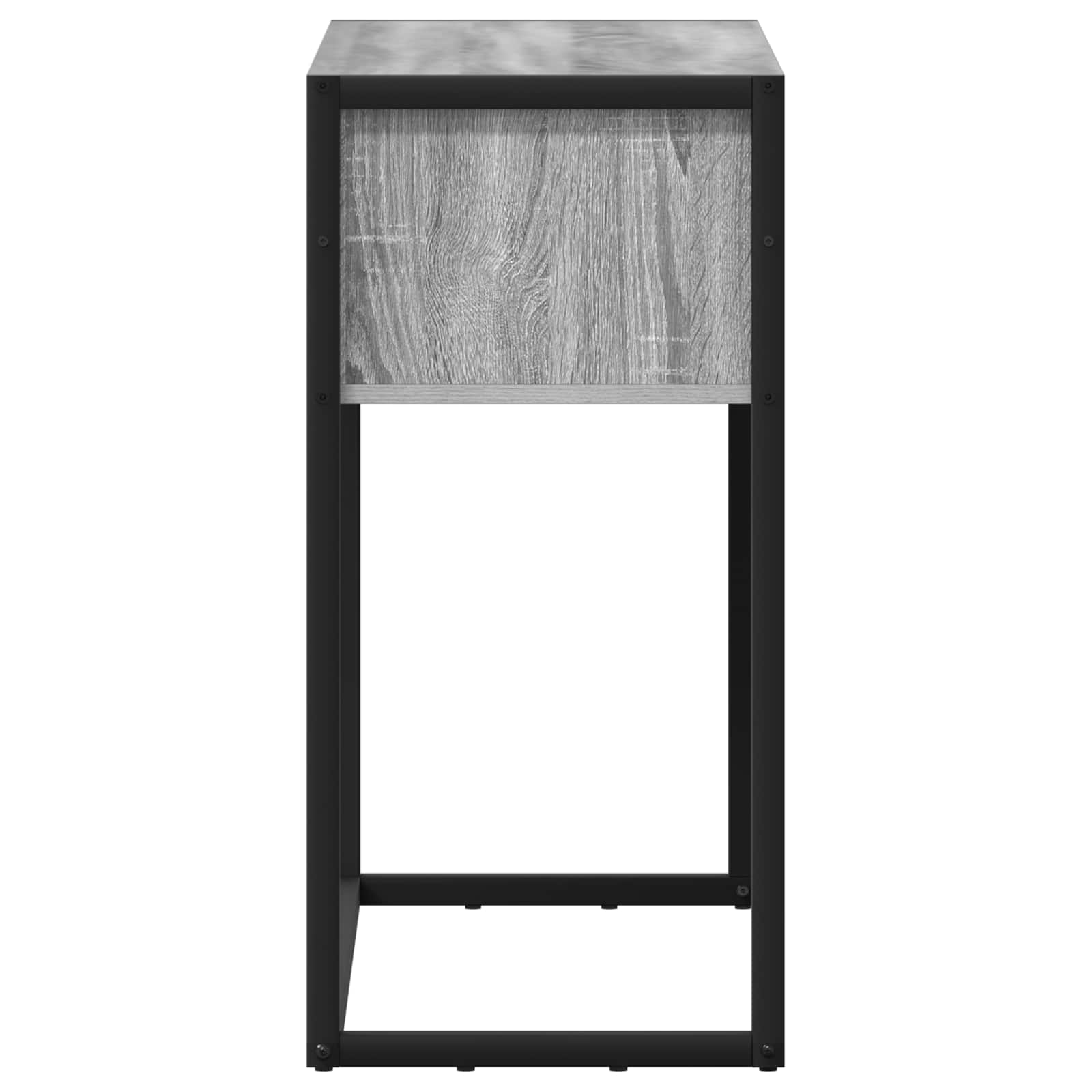 Bijzettafel met lade Grijs Sonoma 100 x 36 x 75 cm Bewerkt hout